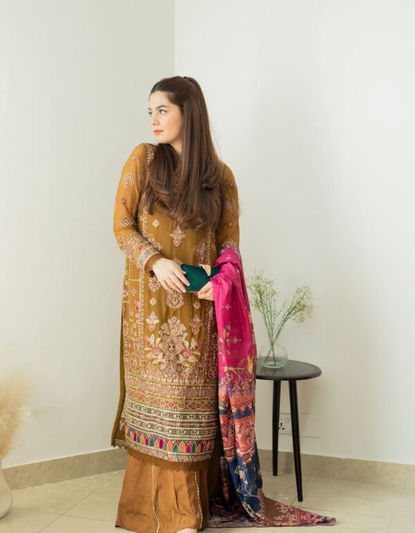 Regal Sunehri Designer Sharara Ensemble