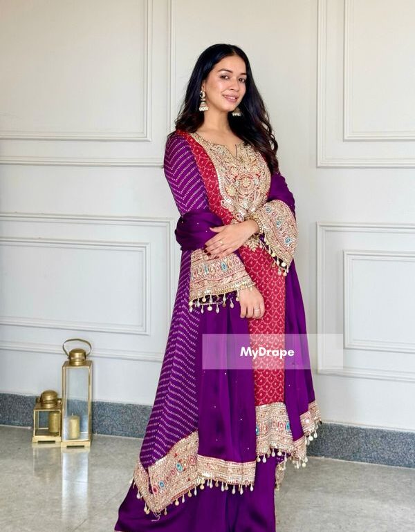 Regal Kashmiri Luxe Embroidered Ensemble