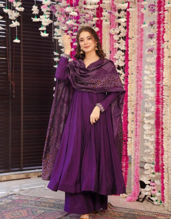 Regal Muslin Grace Anarkali Ensemble