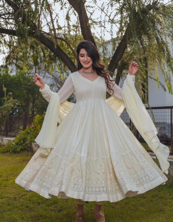 Regal Embroidered Georgette Ensemble