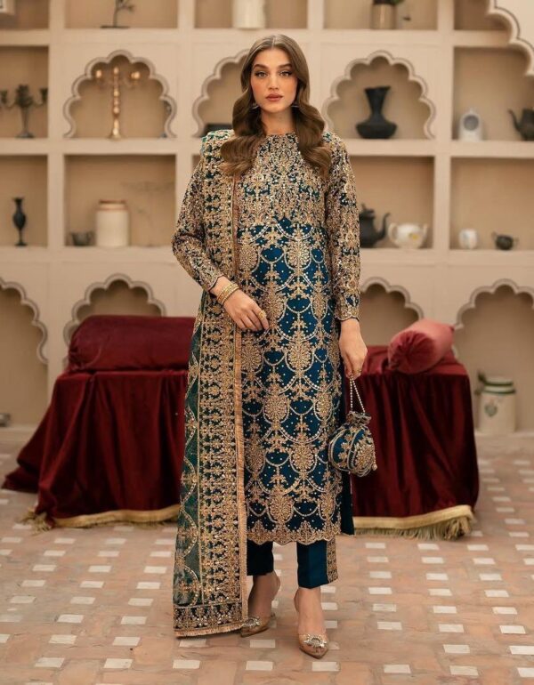 Royal Luxe Handcrafted Embroidered Ensemble