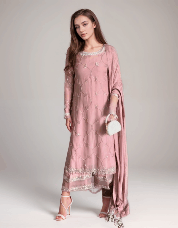Blush Luxe Pakistani Ensemble