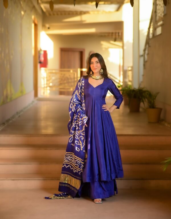 Regal Silk Anarkali Luxe Set