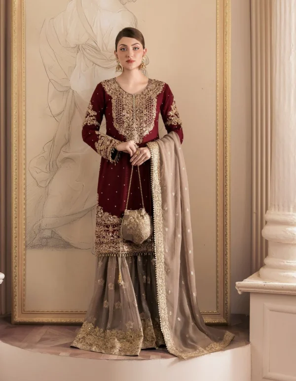 Regal Adira Antique Luxe Gharara Ensemble