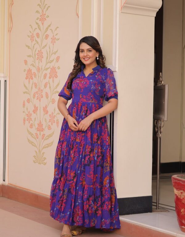 Prisha Blossom and Breeze Readymade Fully Flair Gown