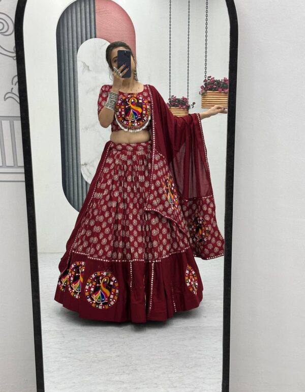 Samaira Navratri Special Pure Cotton Lehenga Choli