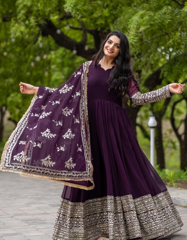 Ethereal Elegance Designer Long Anarkali Set