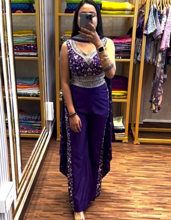 The Indo-Western Reverie Palazzo & Blouse Perfection