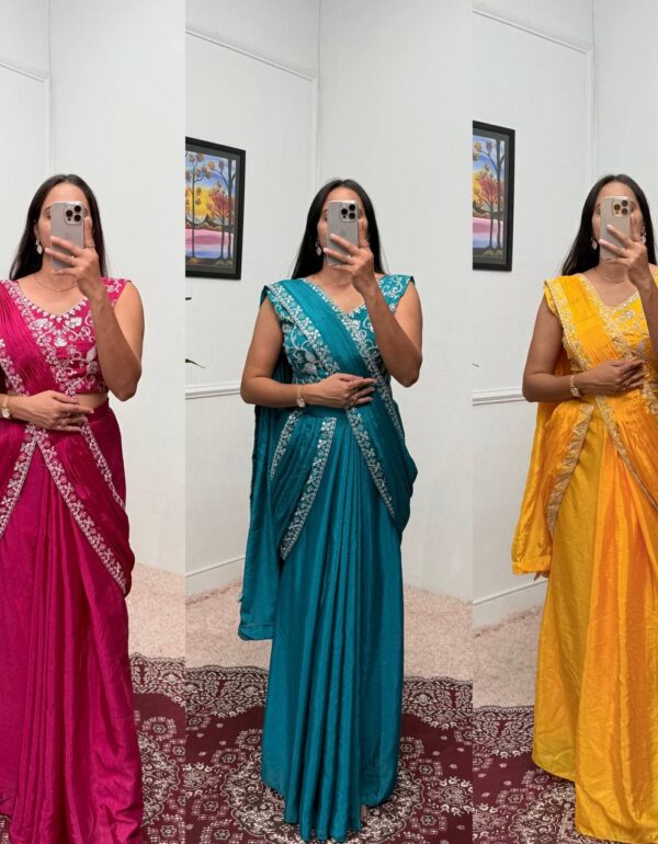 From Tradition to Trend The Evolution of the Shrug Saree Ensemble