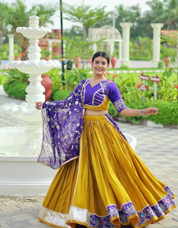 Hiyanshi Regal Orchid & Mustard Majesty Lehenga Choli