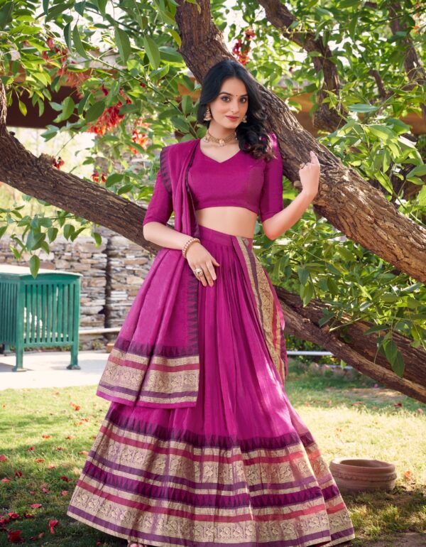 Vritika woven in Chanderi and zari Lehenga Choli