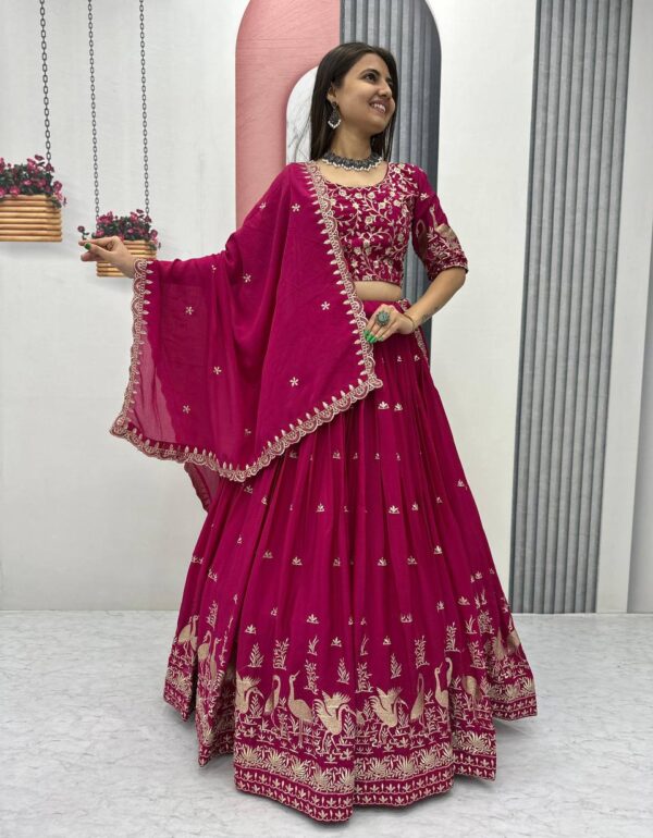 Vedika Embroidery Thread Work  New Festival Lehenga Choli