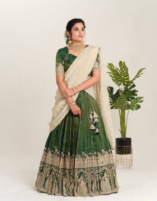Devanshi Sent Crap Kalamkari Lehenga Choli