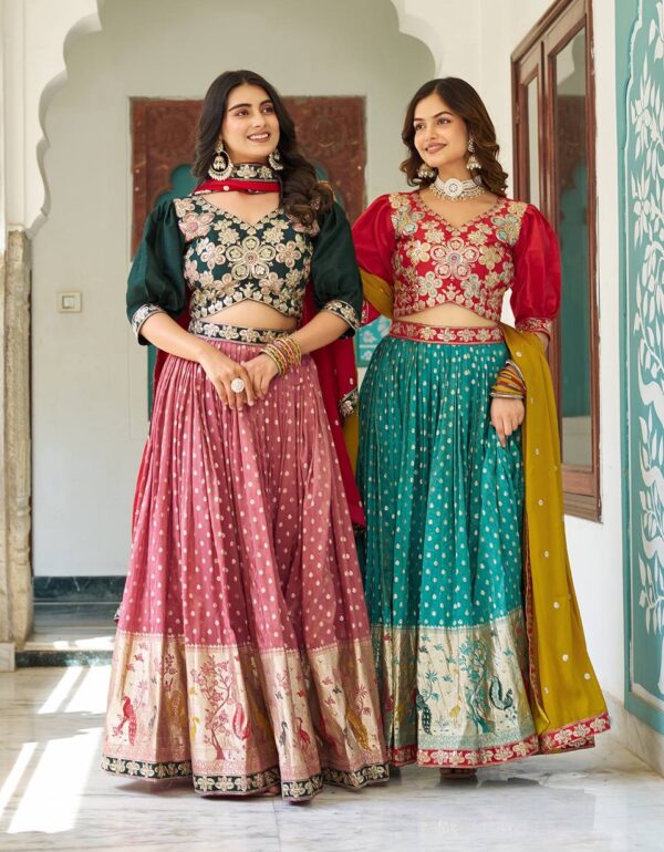 Vanshika Heavy mono silk south Lehenga Choli