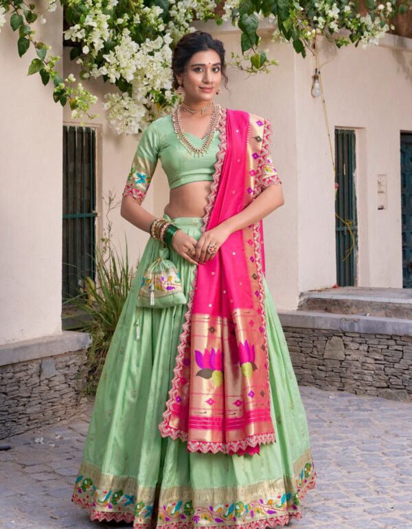 Gulbahaar Royale Vibrant Contrast Lehenga Choli Set
