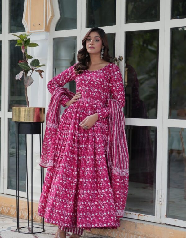 Morni Beautiful Printed Anarkali Dresses Success