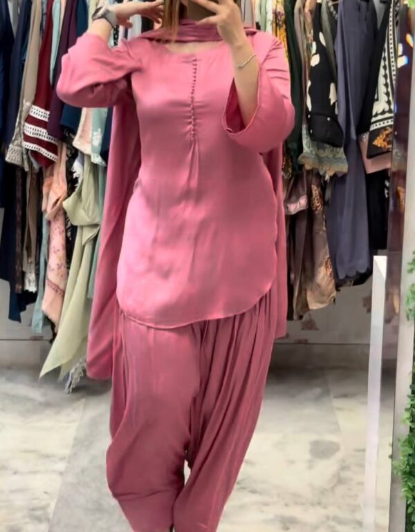 Timeless Grace: Plain Farshi Salwar Sets in Luxe Shades