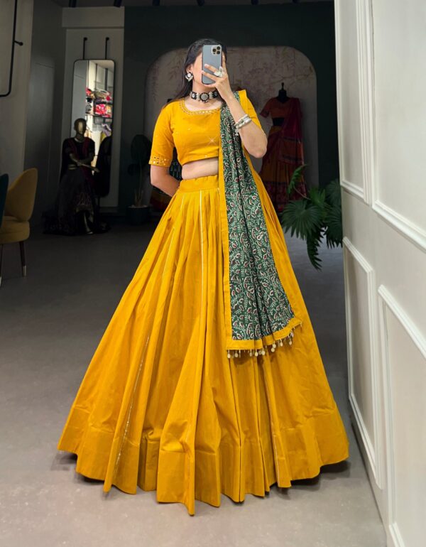 Preksha beautifully printed pure cotton lehenga choli