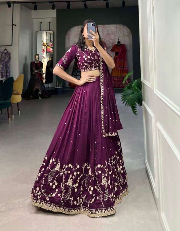 Taarini  Traditional Vichitra Silk Lehenga