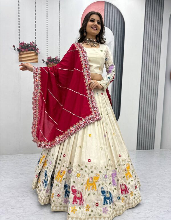 Zeenat  Pure Tissue Silk Lehenga Choli