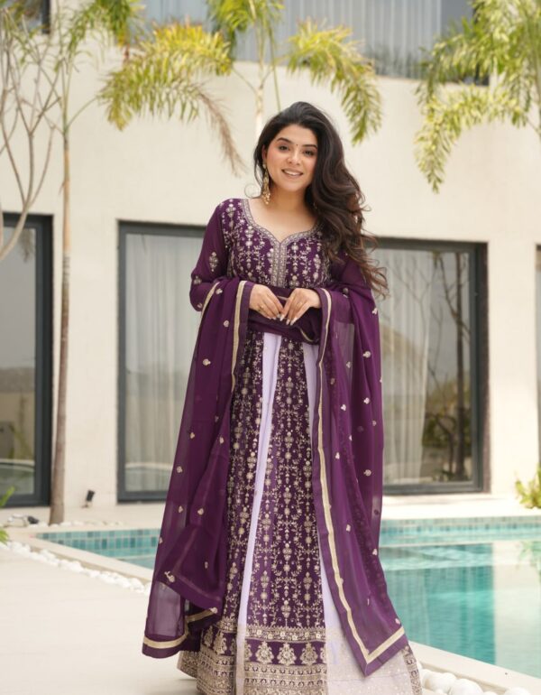 Ruhani Royal Panelled Embroidered Anarkali