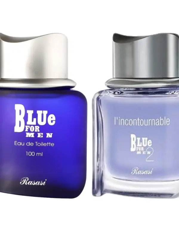 Decant/Sample Pack Of Rasasi Blue And l'incontournable Blue For Men 2 EDT 10mlX2