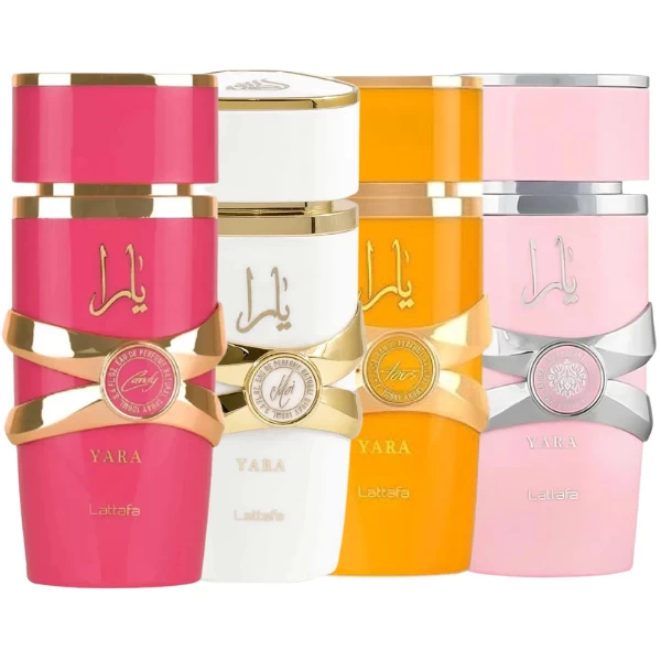 Decant/Sample Lattafa Yara Pack, Yara, Yara Candy, Yara Moi, Yara tous EDP 10mlX4