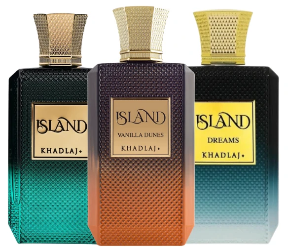 Decant/Sample Khadlaj Island Pack (Island, Vanilla Dunes & Dreams) For Men And Women Extrait De Parfum 10mlX3