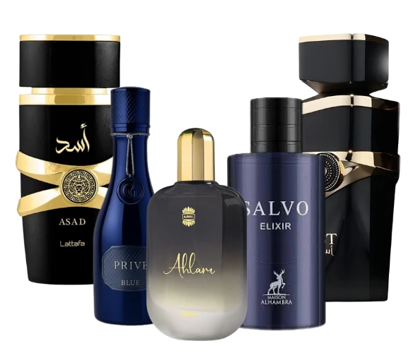 Decant/Sample Feel of Dior Sauvage Elixir Pack(Asad, Prive Blue, Ahlam, Salvo Elixir & Just Aswad) For Men And Women EDP 10mlX5