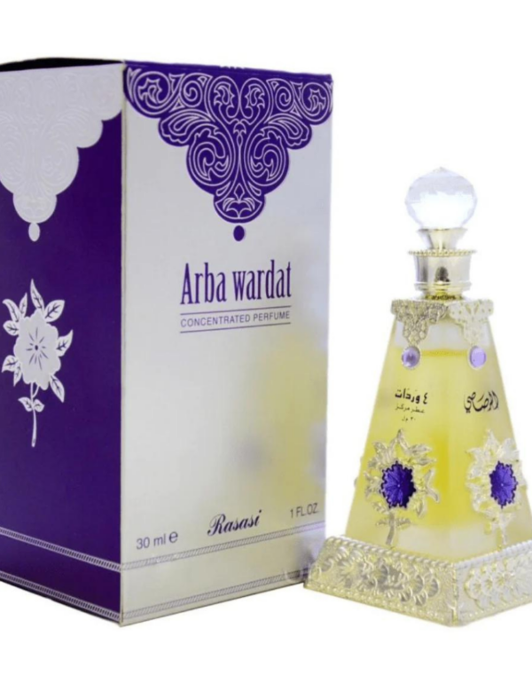Rasasi Arba Wardat Concentrated Perfume (Attar) For Men And Women 30ml
