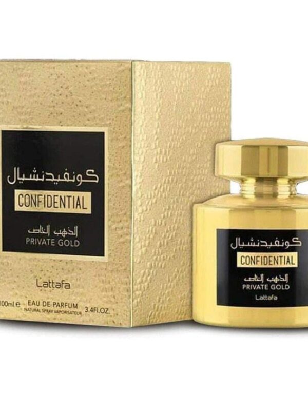 Lattafa Confidential Private Gold For Men And Women EDP 100ml