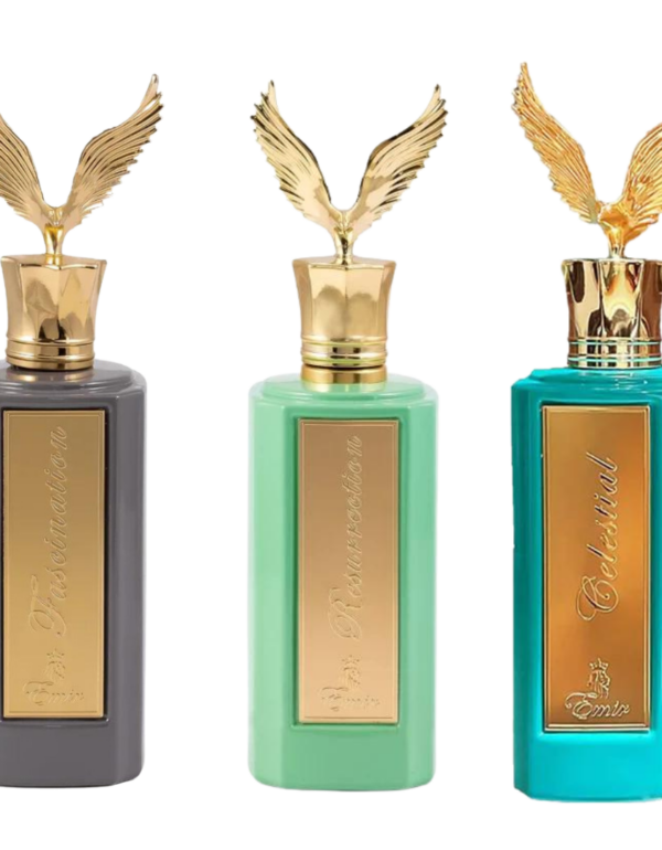 Decant/Sample Pack Of Paris Corner Emir Celestial, Fascination And Resurrection EDP 10mlx3