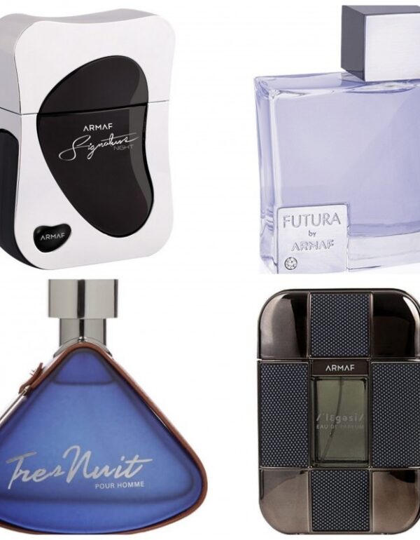 Decant/Sample Armaf Sophisticated, Armaf Tres Nuit, Legesi Homme , Futura La Homme, and Armaf Signature Night 10ml x4