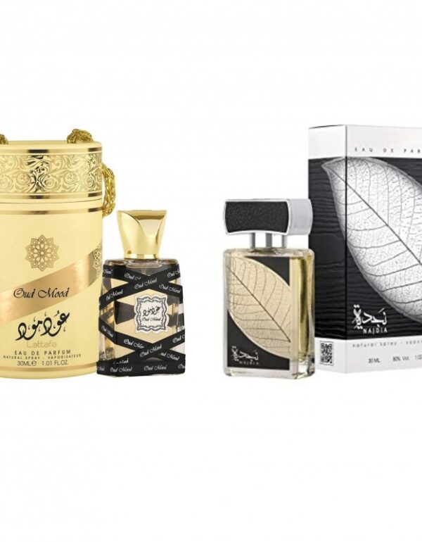 Lattafa Najdia and Lattafa Oud Mood Combo Pack EDP 30ml x2