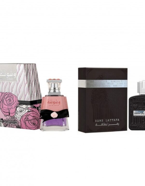Lattafa Ramz Silver and Lattafa Washwashah Combo Pack EDP 30ml x2