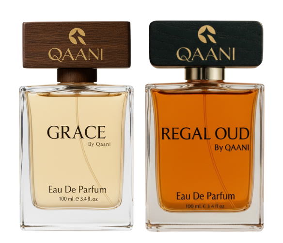 Decant/Sample Qaani Pack ( Regal Oud Leather, Grace ) EDP 10mlX2