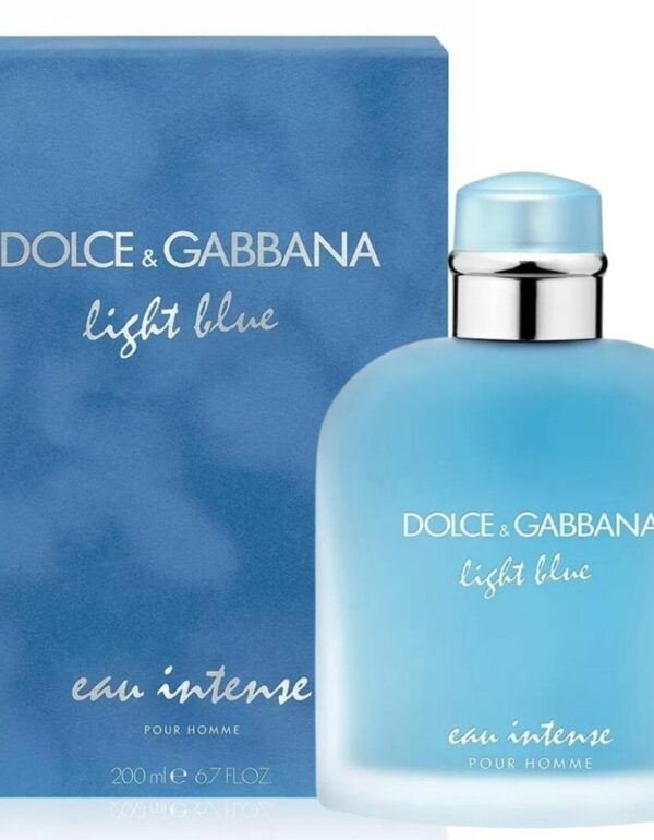 Dolce And Gabbana D&G Light Blue Eau Intense Pour Homme EDP 200ml